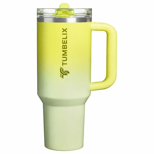 Tumbelix 40 oz Tumbler with Handle & Straw Lid