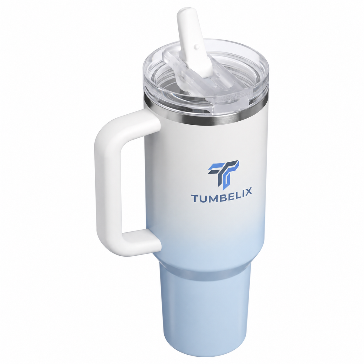 Tumbelix 40 oz Tumbler with Handle & Straw Lid