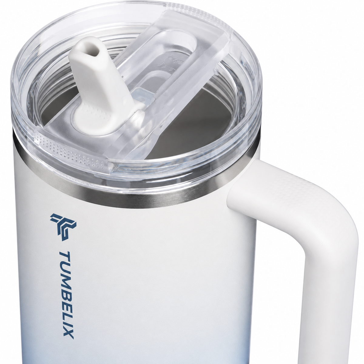 Tumbelix 40 oz Tumbler with Handle & Straw Lid
