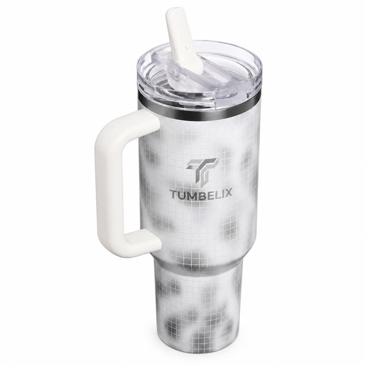 Tumbelix 40 oz Tumbler with Handle & Straw Lid