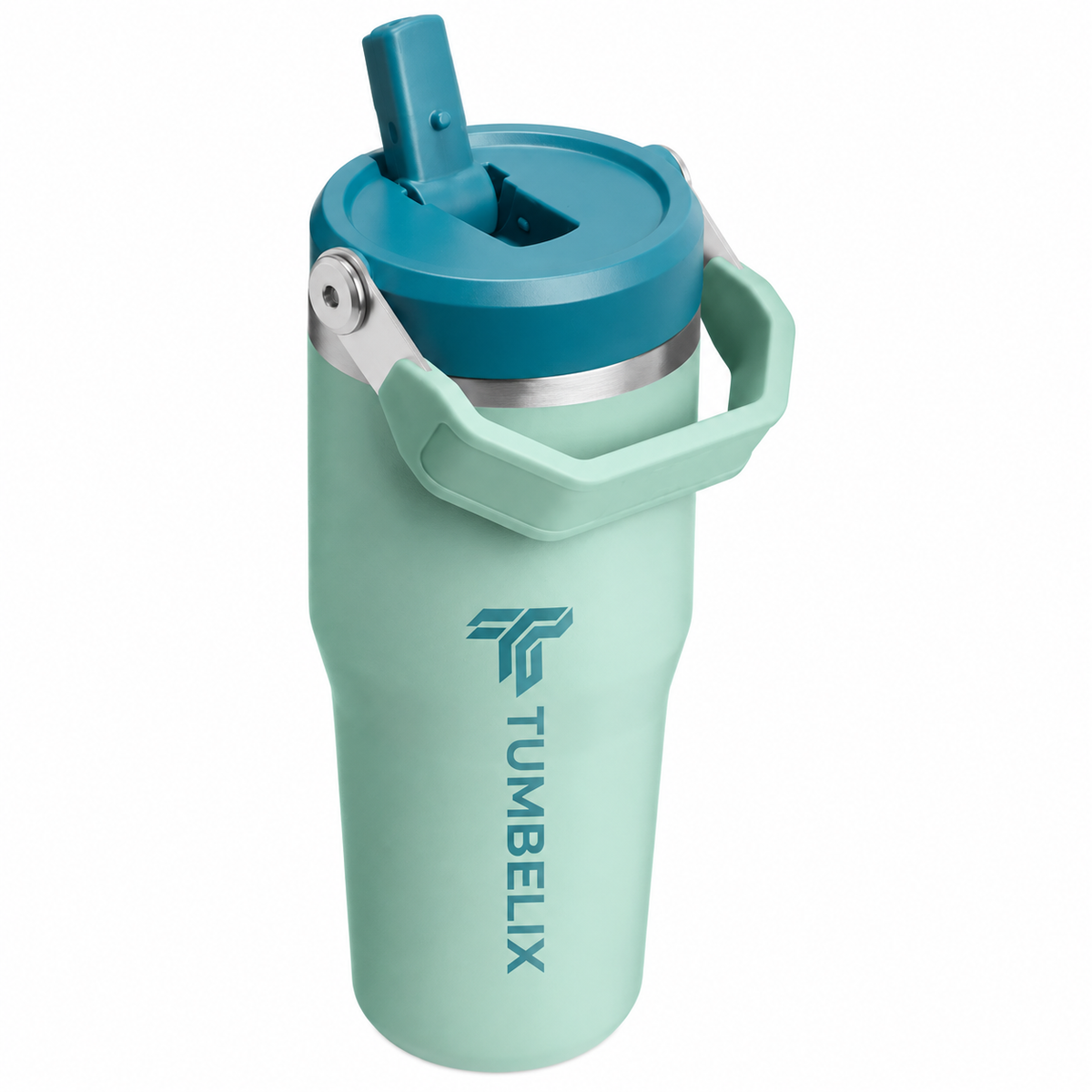 Tumbelix Travel Tumbler with Handle & Flip Lid