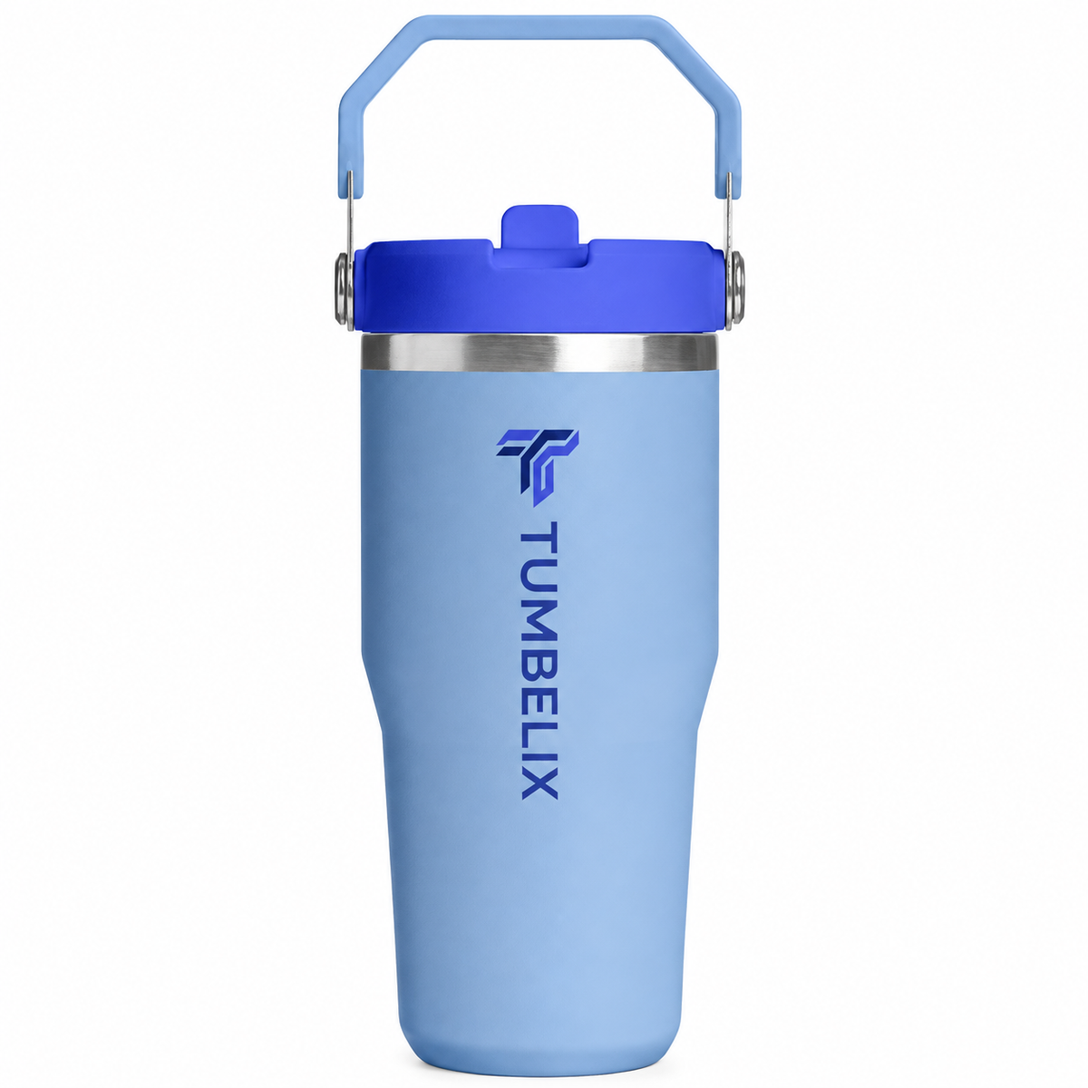 Tumbelix Travel Tumbler with Handle & Flip Lid