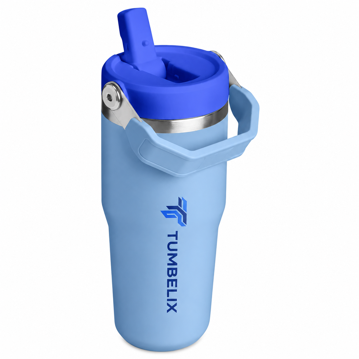 Tumbelix Travel Tumbler with Handle & Flip Lid