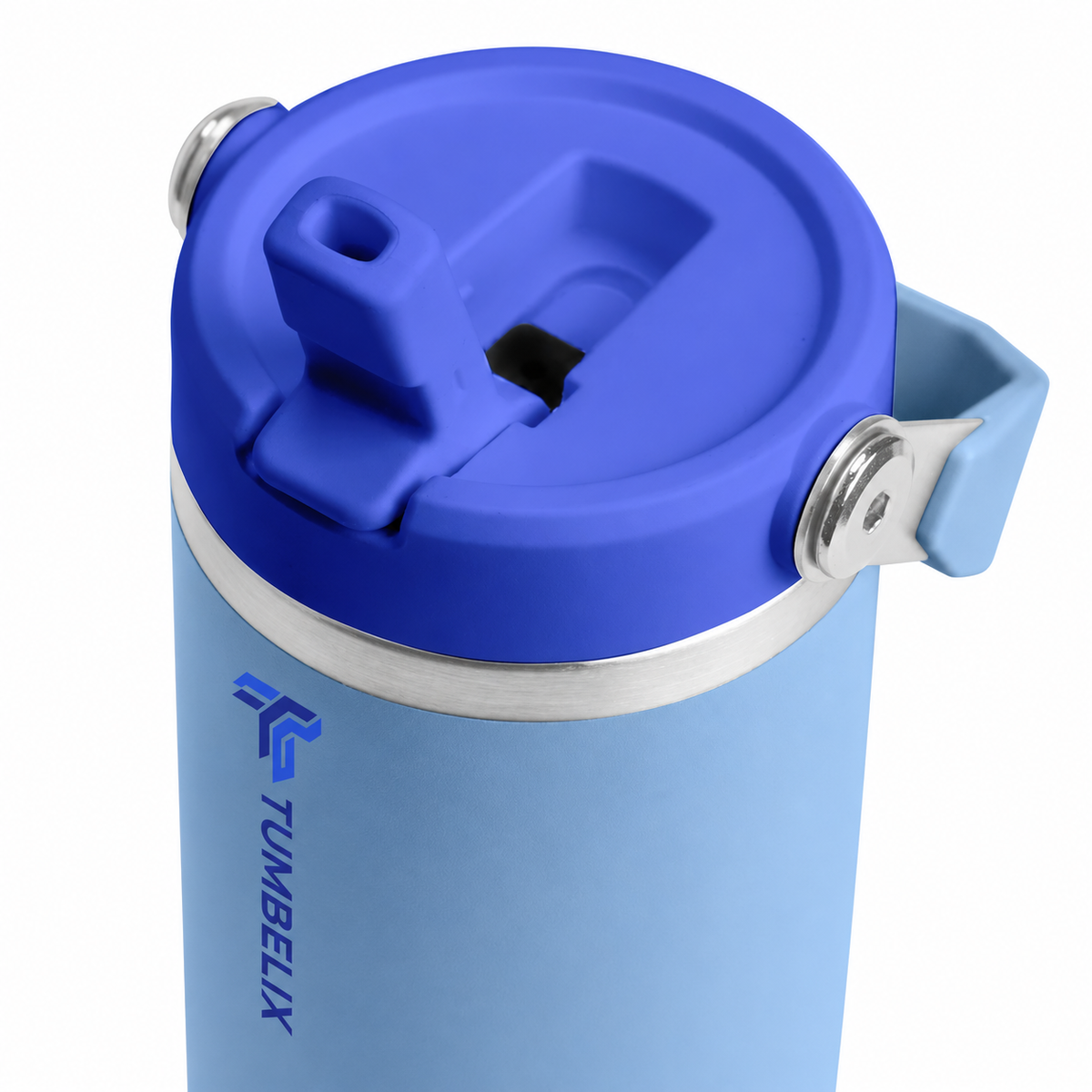 Tumbelix Travel Tumbler with Handle & Flip Lid