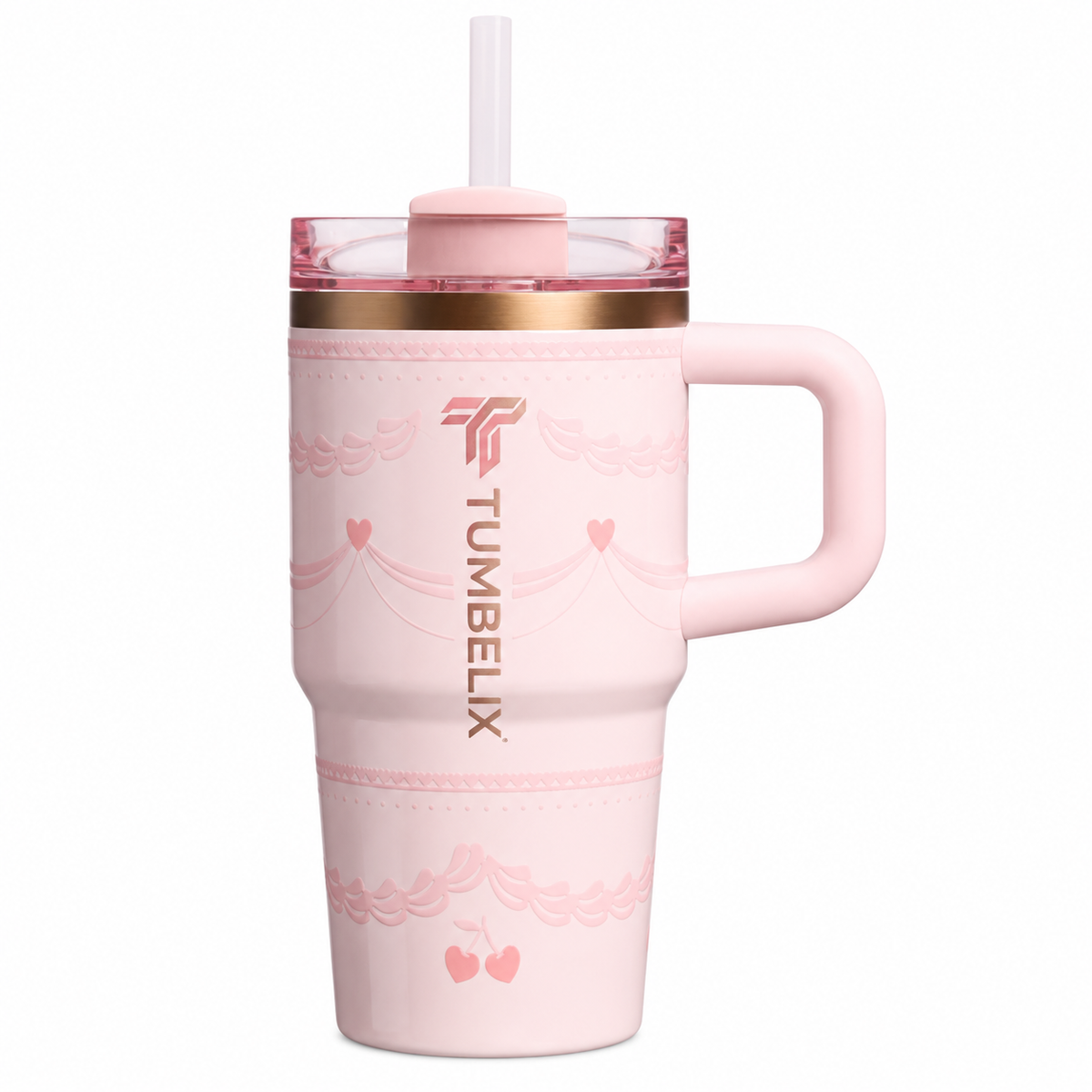 Tumbelix Cherry Luxe Insulated Tumbler 40oz