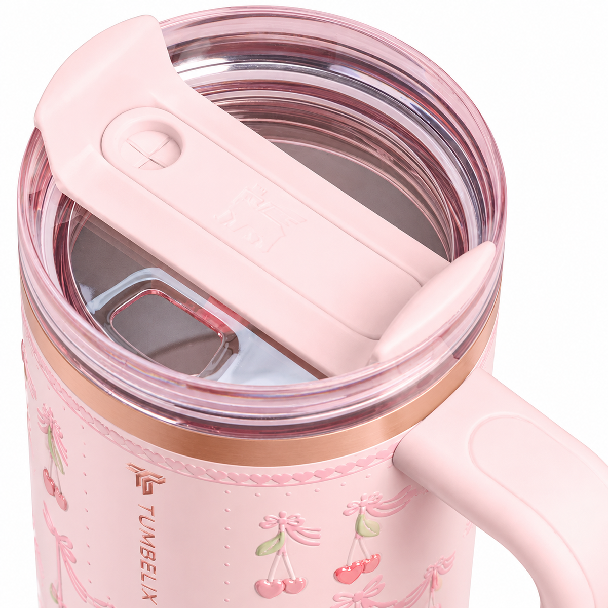 Tumbelix Cherry Luxe Insulated Tumbler 40oz