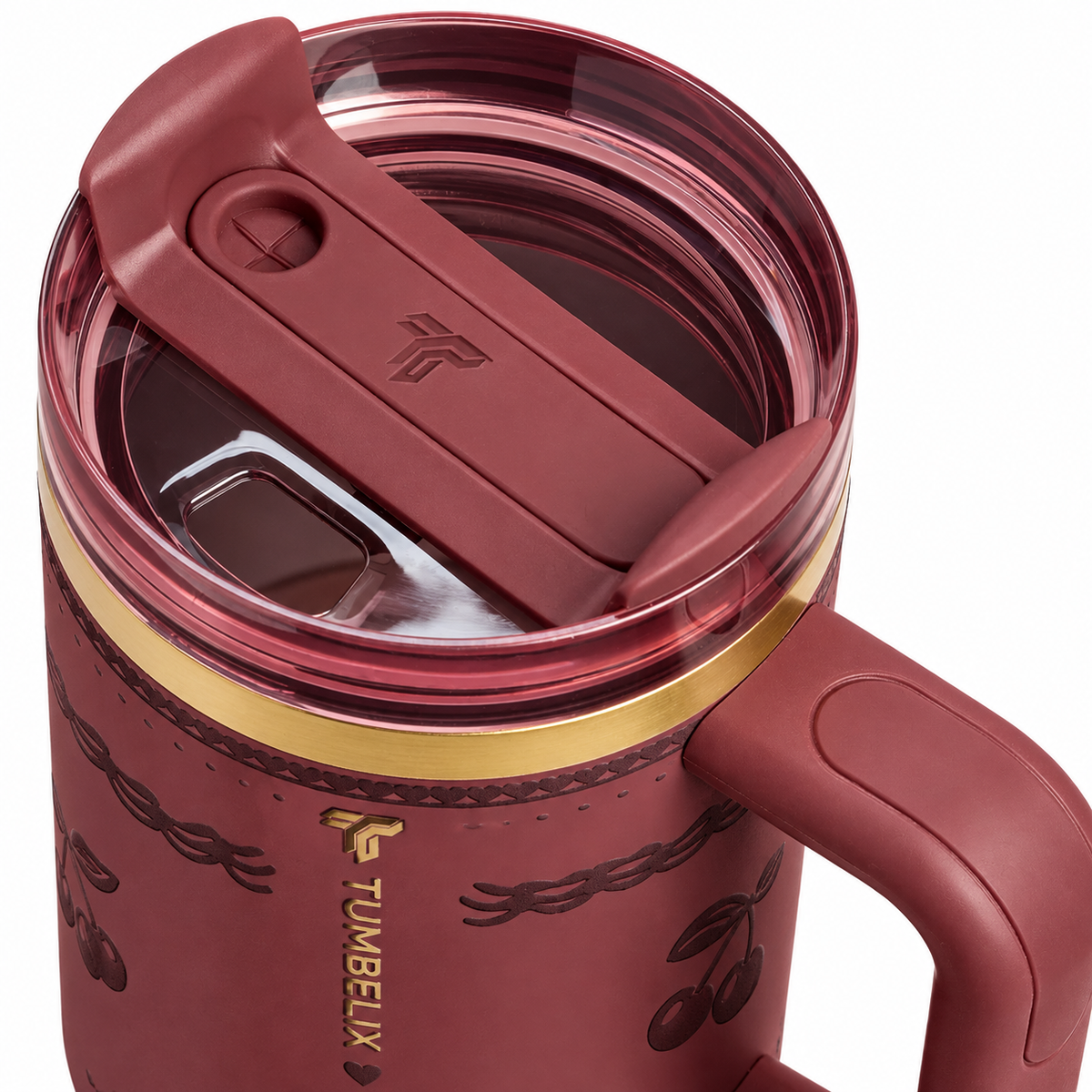Tumbelix Cherry Luxe Insulated Tumbler 40oz