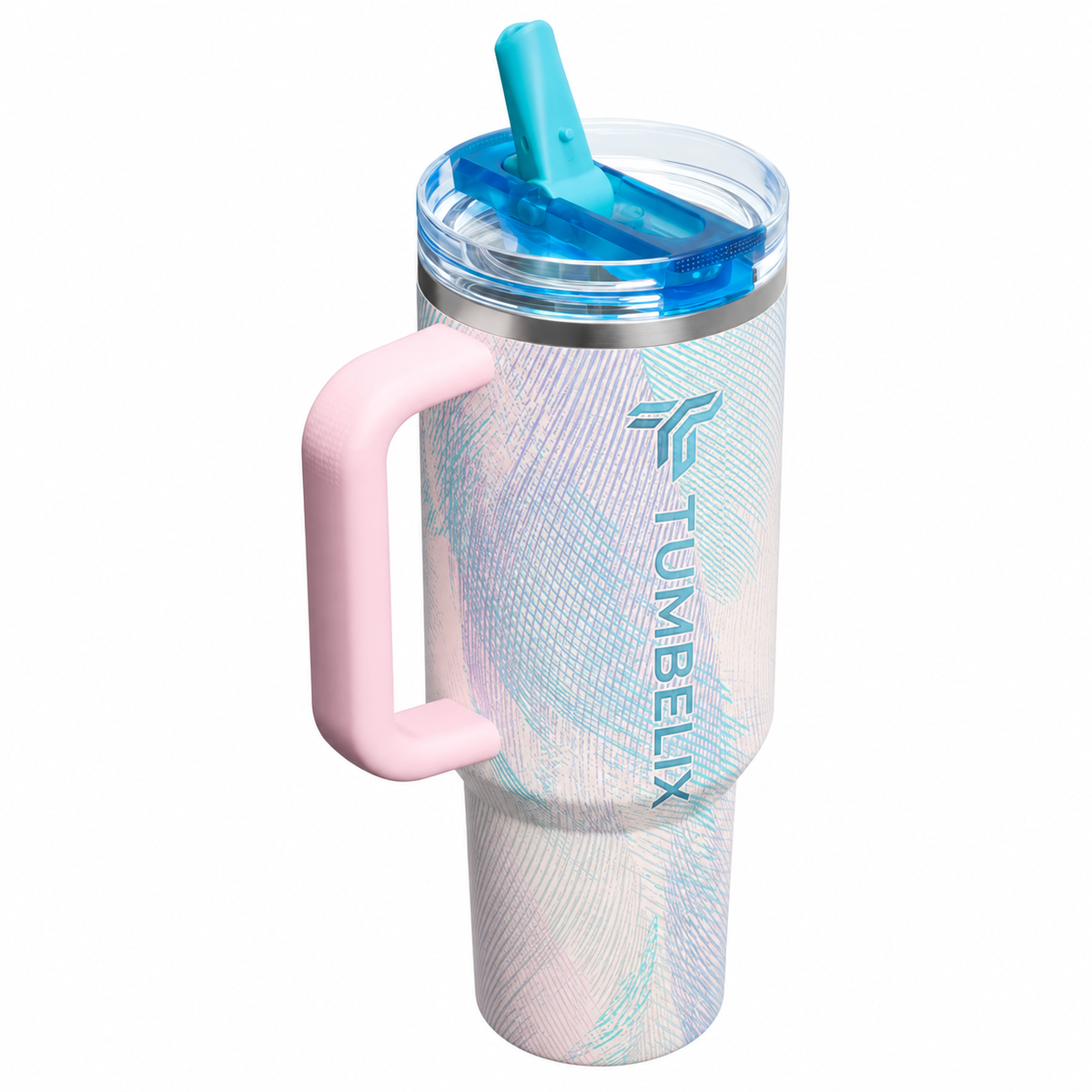 Tumbelix Cotton Candy Breeze Insulated Tumbler 40oz